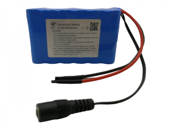 21.6V 5200mAh cylindrical lithium battery